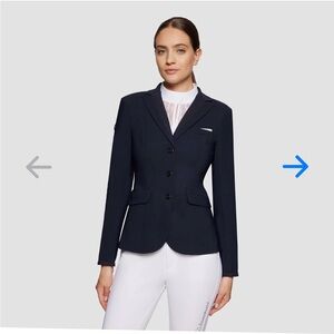 Samshield 'Louise' Show Jacket in Navy premium equestrian competition jacket